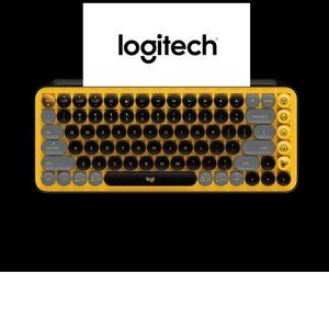 New Logitech POP KEYS Wireless Mechanical Keyboard with Customizable Emoji Keys